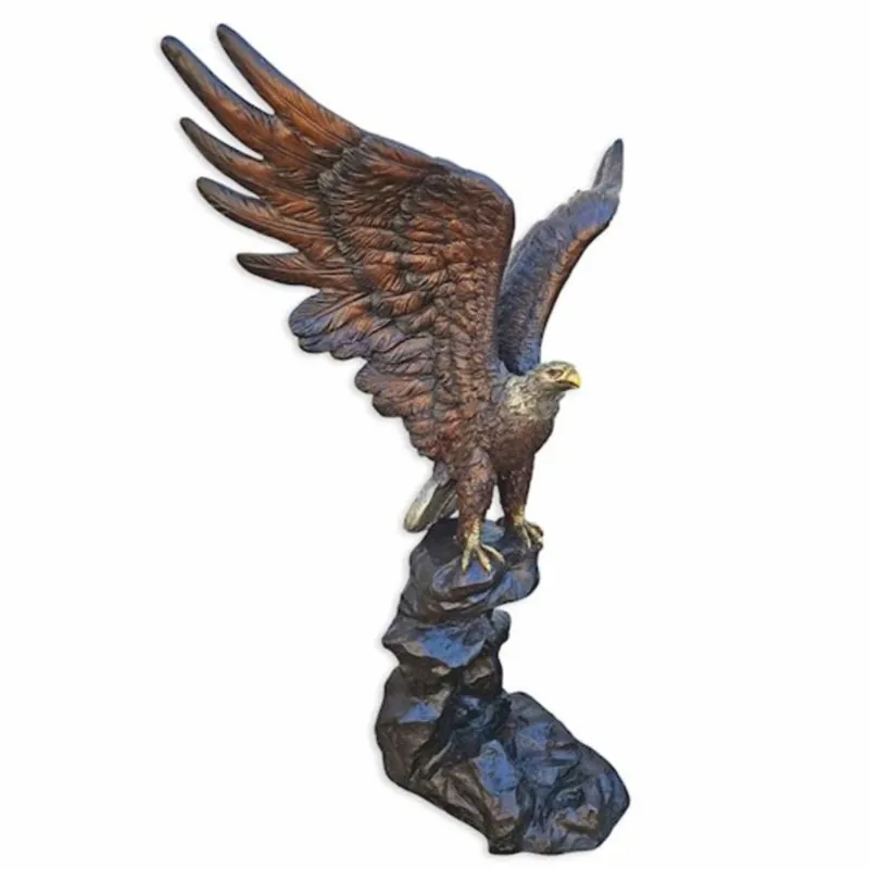 Casa Padrino Luxury XXL Bronze Decorative Sculpture Eagle Looking Right H. 189 cm Direktkauf