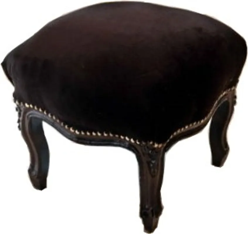 Casa Padrino baroque escabeau Noir / Noir Sofort Bestellen