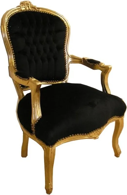 Baroque Président Salon Noir / Or Top-Seller