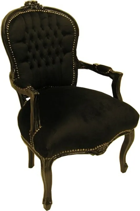 Baroque Président Salon Noir / Noir Preisknaller