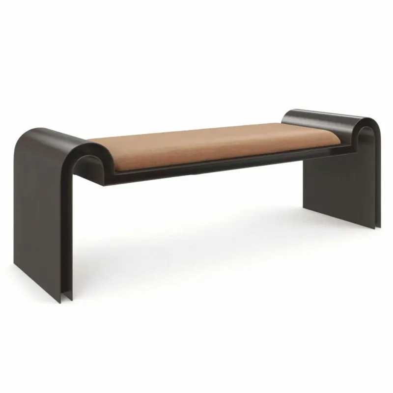 Casa Padrino Luxury Metal Bench Brown / Bronze 142 cm - Luxury Hotel Furniture Jetzt Bestellen
