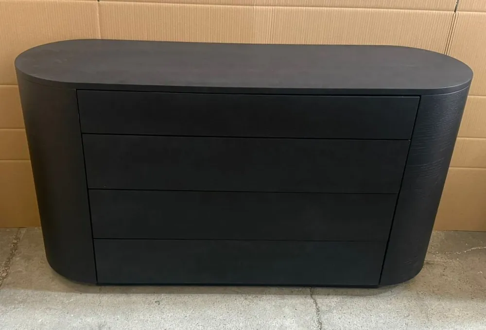 Beliebt Casa Padrino Luxus Kommode mit 4 Schubladen Schwarz 140 cm - Luxus Möbel