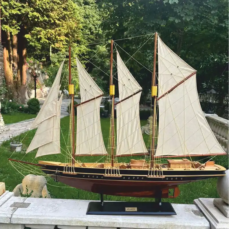 Aktuell Casa Padrino Decorative Sailing Ship Atlantic Brown / Black / Natural 114 cm