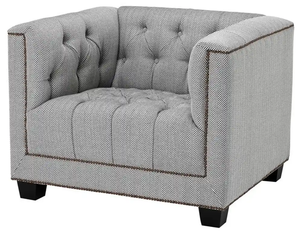 Casa Padrino design de luxe fauteuil gris hôtel - luxe mobilier de l'hôtel Echt