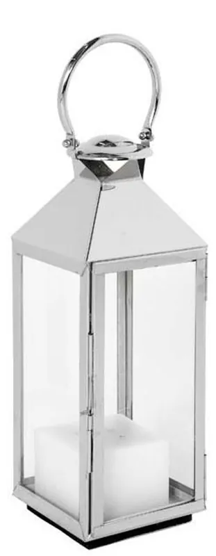 Zertifiziert Casa Padrino concepteur lanterne en acier inoxydable avec poignée 18 x 18 x H. 67 cm - Accessoires de luxe