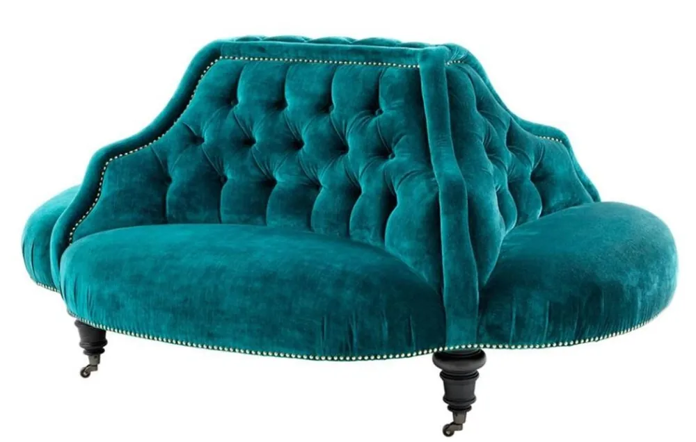 Top-Angebot Design Casa Padrino canapé vert 4 côtés - hôtel de luxe canapé club