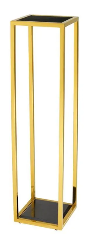 Garantierte Lieferung Casa Padrino table d'appoint de luxe en or 25 x 25 x H. 100 cm - table mobilier design