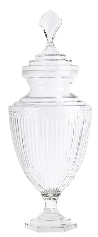 Jetzt Kaufen Vase en verre Casa Padrino avec couvercle 29 x H. 74 cm - décorations de l'hôtel