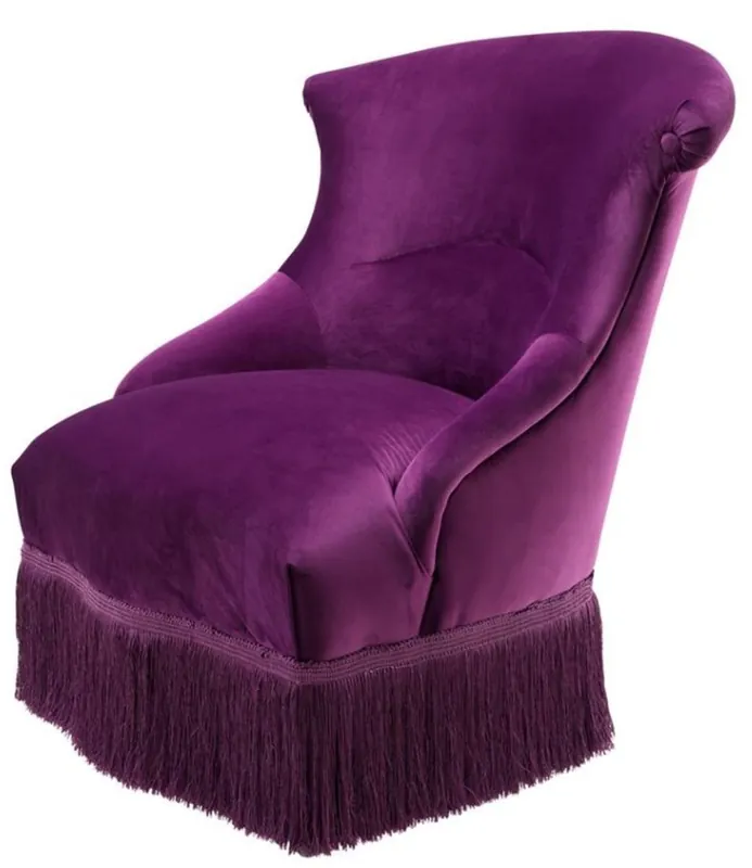 Beliebt Casa Padrino Fauteuil design violet 68 x 70 x H. 79 cm - collection de luxe