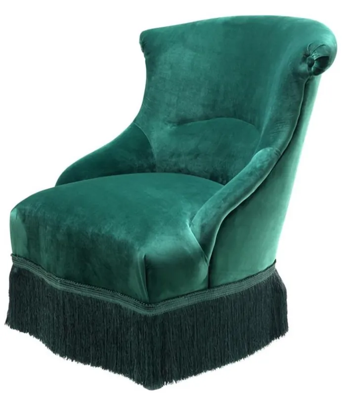 Casa Padrino Fauteuil design vert 68 x 70 x H. 79 cm - collection luxe Neue Kollektion