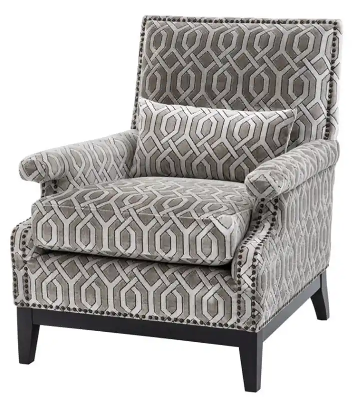 Casa Padrino Fauteuil 75 x 85 x H. 93 cm - fauteuil de salon de luxe Highlight