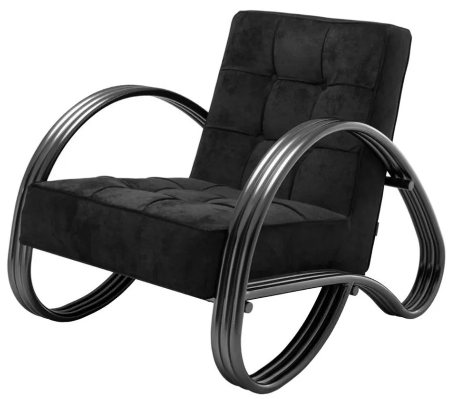 Sonderaktion Casa Padrino Fauteuil de luxe bronze 75 x 98 x H. 78 cm - Fauteuil design