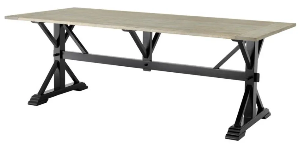 Jetzt Kaufen Casa Padrino table à manger 220 x 100 x H. 79 cm - salle à manger de luxe meubles