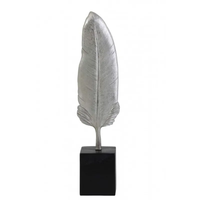 Nur Heute Casa Padrino décoration design hôtel Silver / Black 7 x 5,5 x H. 26 cm - ressort métallique