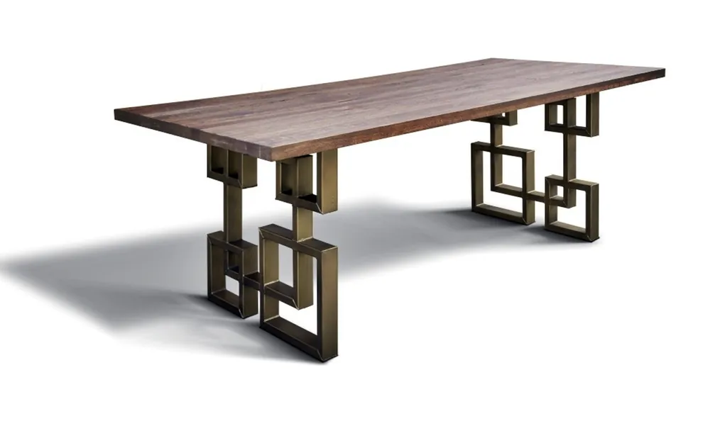 Billig Casa Padrino table à manger 200 x 100 x H. 79 cm - salle à manger de luxe meubles
