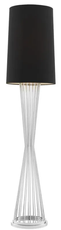 Casa Padrino design de luxe en argent lampadaire / noir - restaurant de l'hôtel lampadaire Kracherpreis