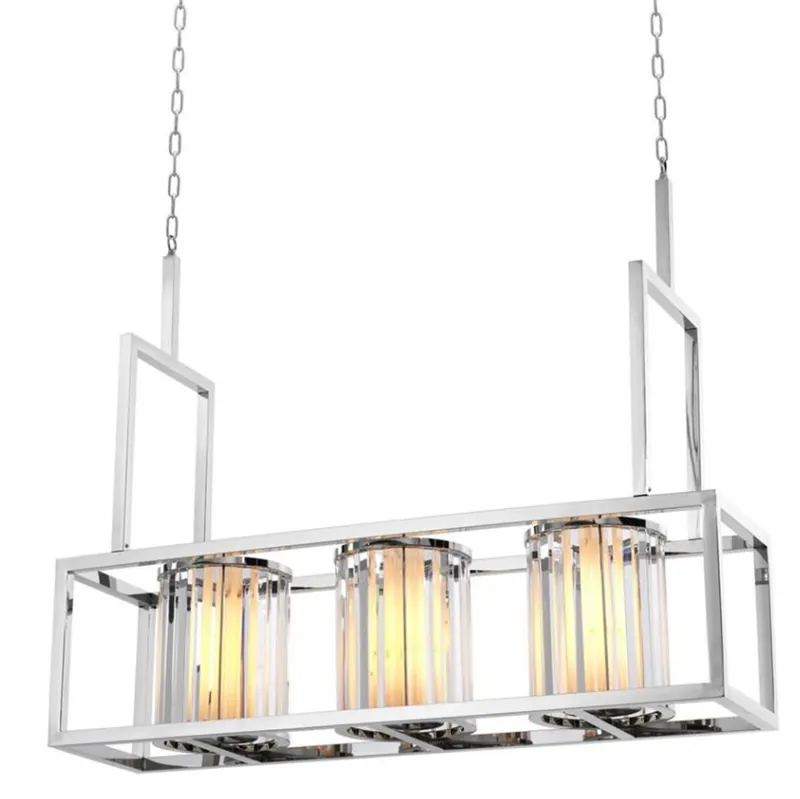 Bestseller Casa Padrino Lustre de luxe en argent 120 x 32 x H. 98 cm - hôtel mobilier de restaurant