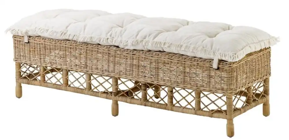 Banc Casa Padrino couleur naturelle 147 x 48 x H. 50 cm - Qualité de luxe Sonderangebot