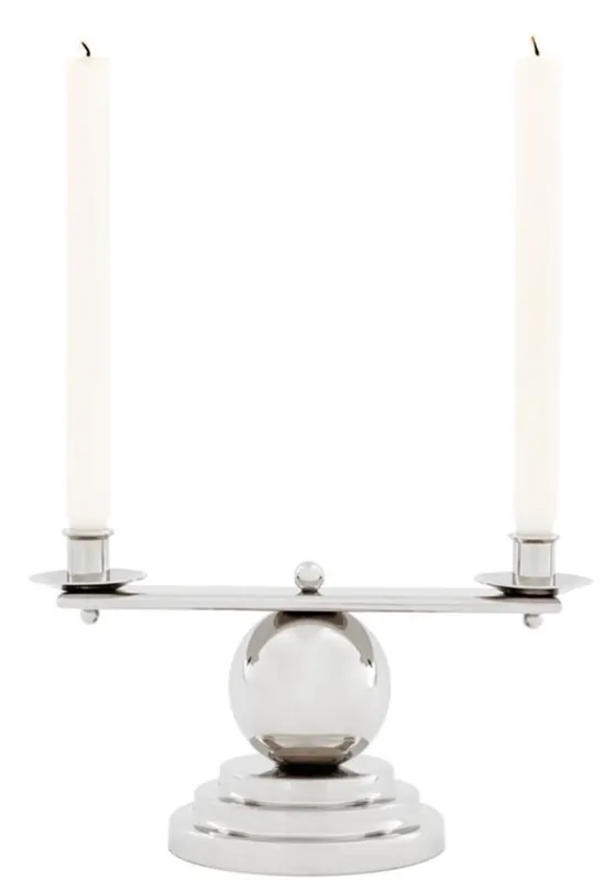 Jetzt Bestellen Casa Padrino argent bougeoir de luxe 34 x H. 16,5 cm - accessoires design