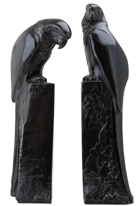 Versand Am Gleichen Tag Casa Padrino perroquets bronze design serre-livres ensemble de 2 - collection de luxe