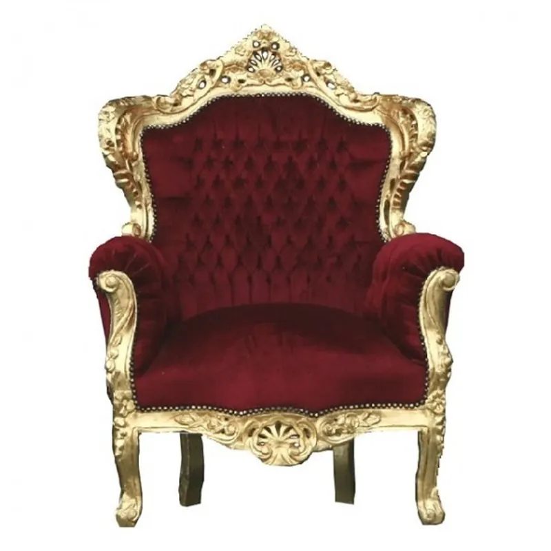 Casa Padrino baroque throne armchair King Bordeaux / Gold 85 x 85 x H. 120 cm Jetzt Kaufen