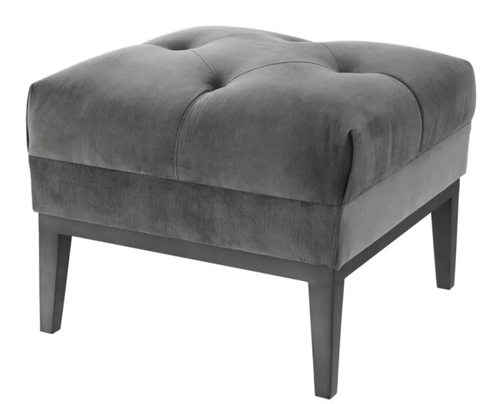 Casa Padrino luxe Tabouret gris foncé 54 x 54 x H. 44 cm - Meubles de salon Neu Im Sortiment
