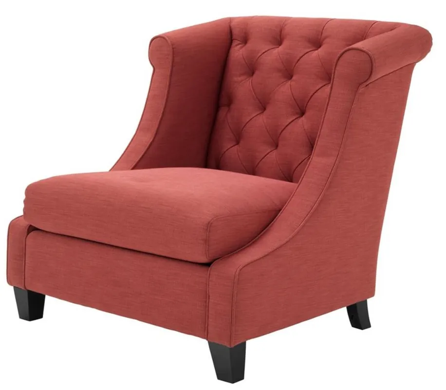 Abverkauf Casa Padrino salon de luxe fauteuil corail rouge 86 x 93 x H. 92 cm - meubles d'hôtel