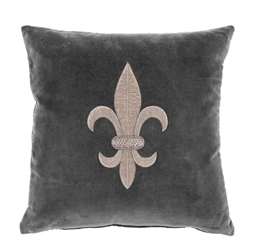 Casa Padrino gris coussin Séjour / argent 50 x 50 cm - Luxe oreiller Neue Ware