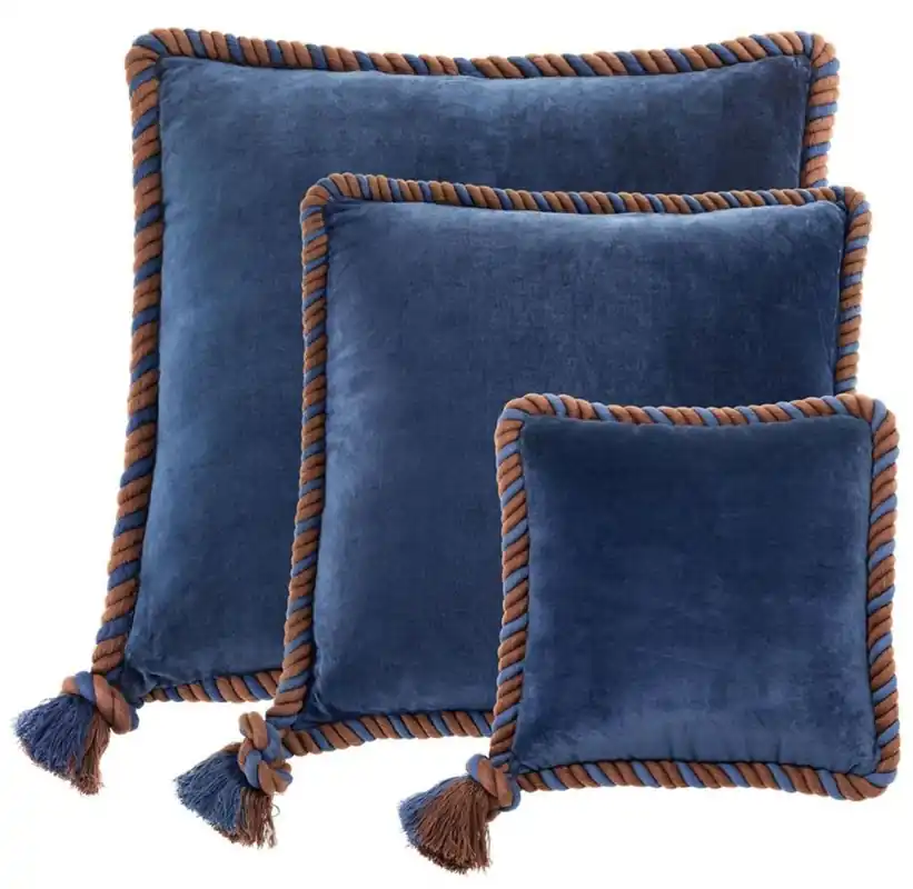 Top-Seller Casa Padrino ensemble de coussin de 3 marine blue - Salon de luxe / collection d'hôtels