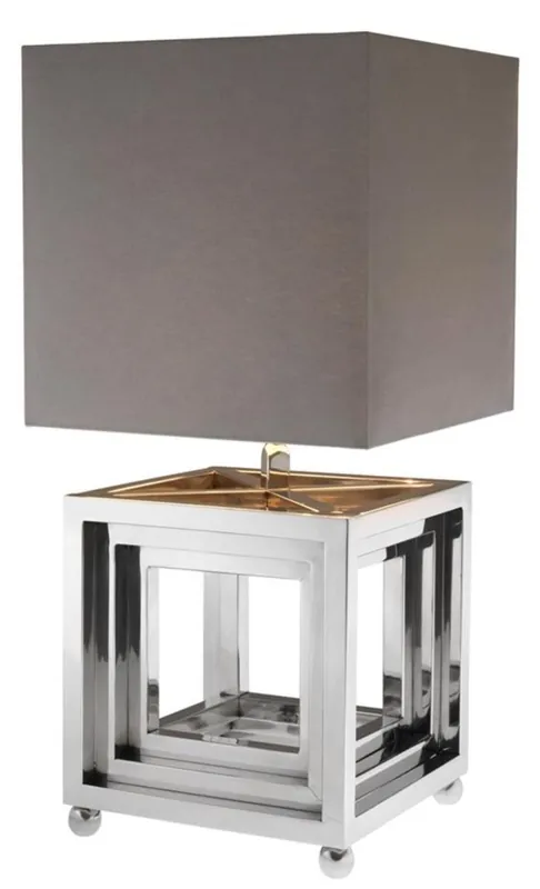 Aktuell Casa Padrino lampe de table design en acier inoxydable - qualité de luxe