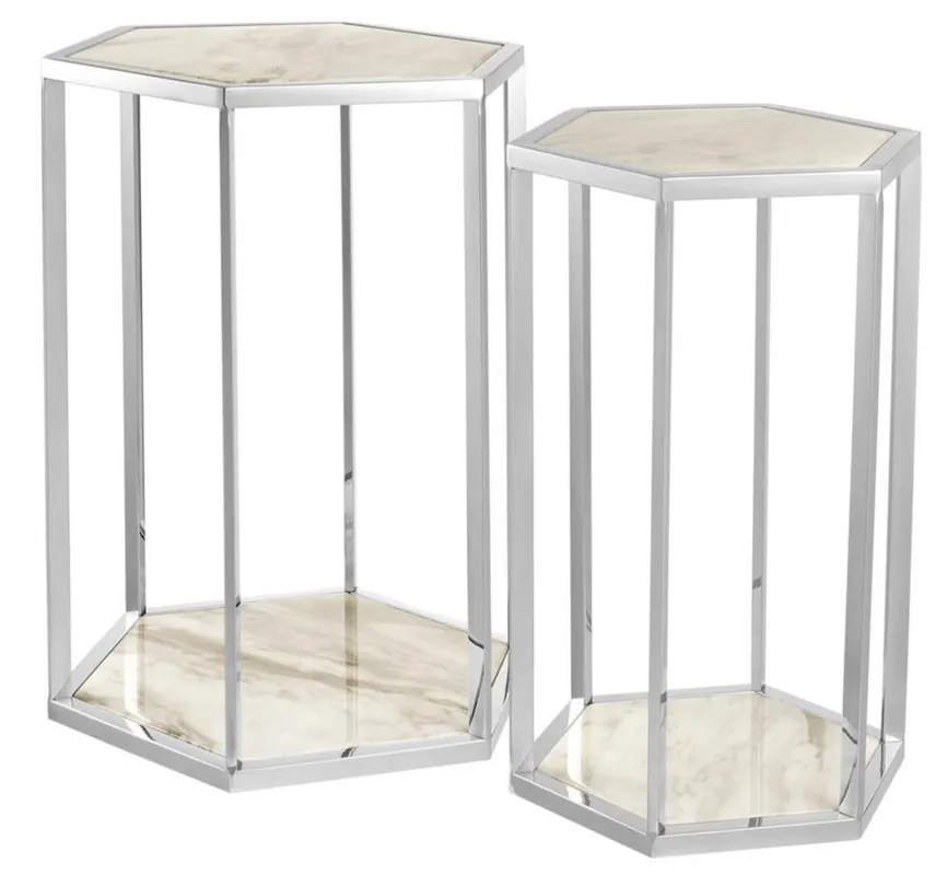 Sichere Zahlung Casa Padrino ensemble table de luxe de 2 - meuble design