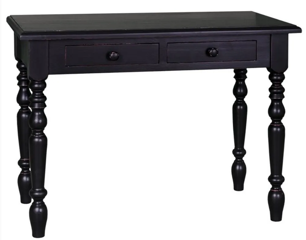 Casa Padrino bureau de style country en noir 109 x 60 x H. 79 cm - collection de style maison de campagne Versand Am Gleichen Tag