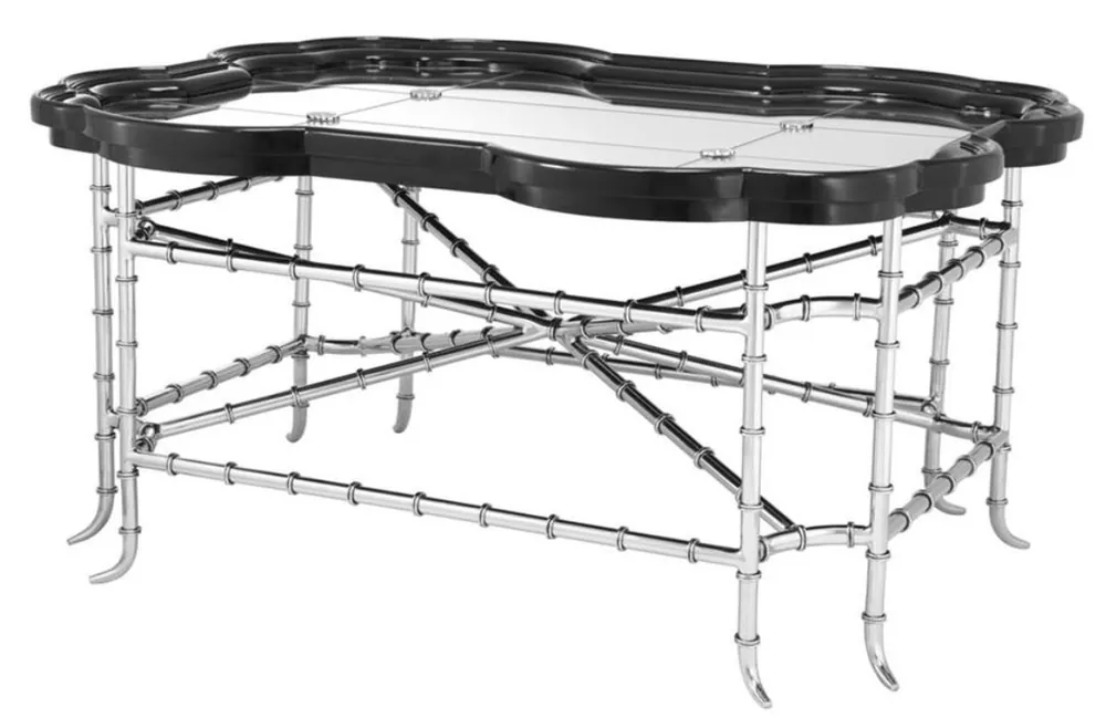 Schneller Versand Casa Padrino table de salon de salon de luxe 115 x 89,5 x H. 55 cm - Edition Limitée