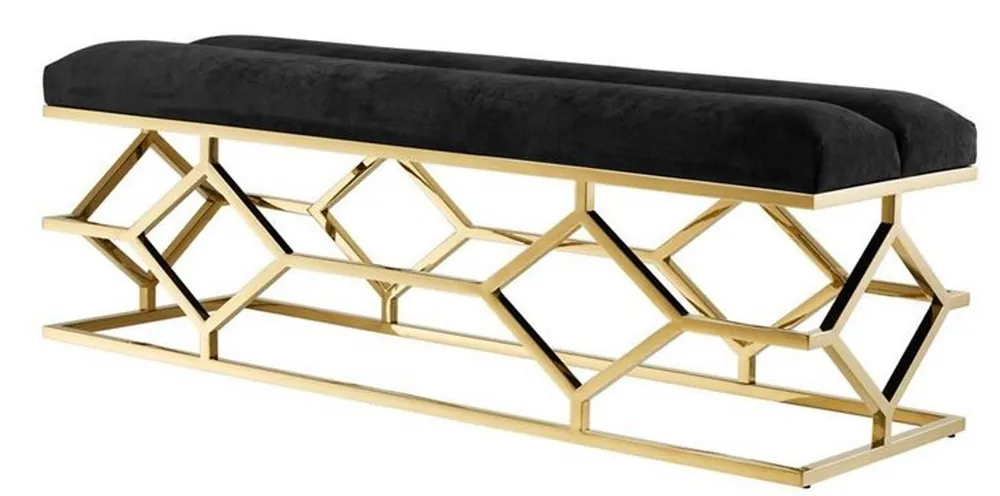 Schnäppchen Casa Padrino banc de sièges de luxe 140 x 45 x H. 48 cm - Mobilier design de salon
