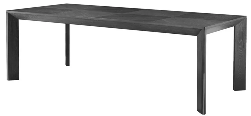 Casa Padrino table à manger de luxe en noir 225 x 100 x H. 75 cm - edition limitée Neue Ware