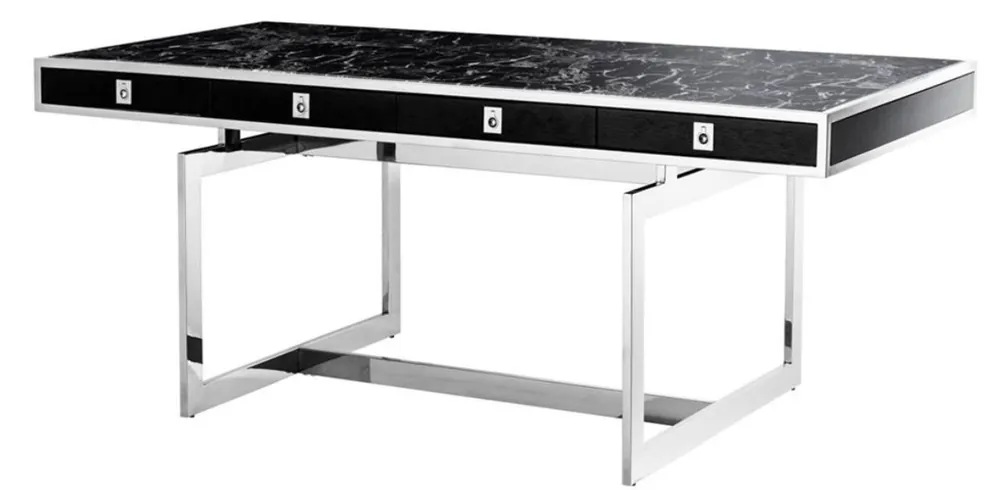 Casa Padrino bureau de luxe avec 4 tiroirs 190 x 90 x H. 74,5 cm - collection de luxe Geprüft