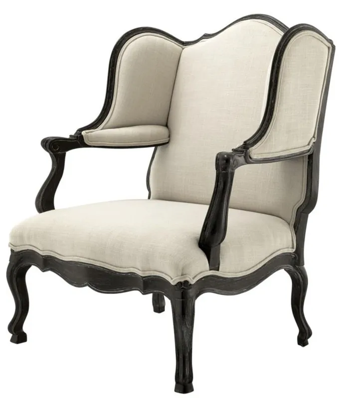 Casa Padrino fauteuil antique de luxe 89 x 87 x H. 113 cm - meuble club hôtelier Direktkauf
