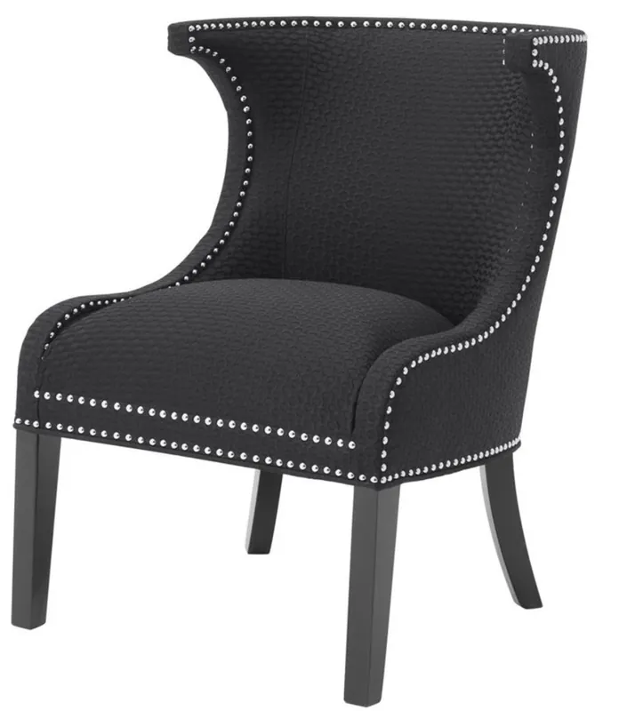Casa Padrino fauteuil de luxe / oreiller noir 66 x 60 x H. 91 cm - Edition Limitée Sonderaktion