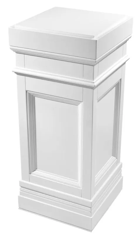 Direktkauf Casa Padrino Colonne Blanc 44 x 44 x H. 103 cm - table d'appoint de luxe