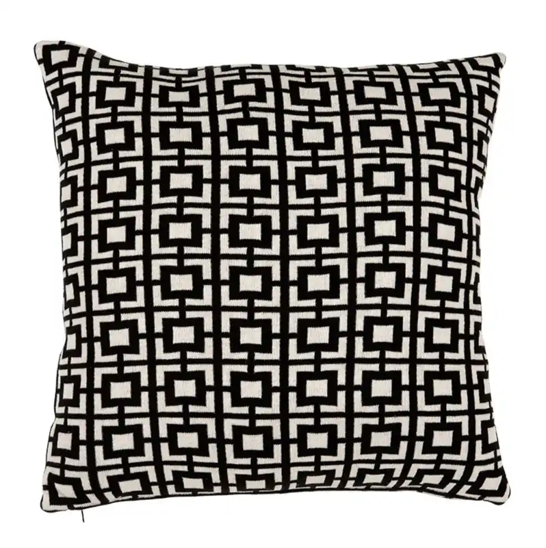 Jetzt Kaufen Casa Padrino coussin de luxe 2pcs. 50 x H. 50 cm noir / blanc - Accessoires de salon