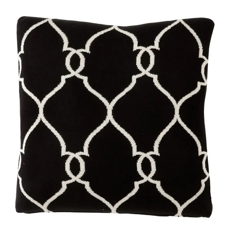 Casa Padrino coussin de luxe 2pcs. noir 50 x H. 50 cm - Accessoires de salon Preiswert