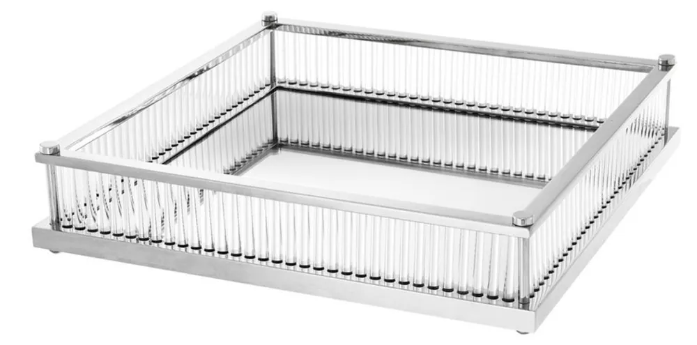 Casa Padrino plateau de service de luxe argent 39,5 x 39,5 x H. 9 cm - accessoires de restauration Billig