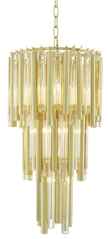 Casa Padrino lustre de luxe or diamètre 35 x H. 68 cm - mobilier d'hôtel Knallerangebot