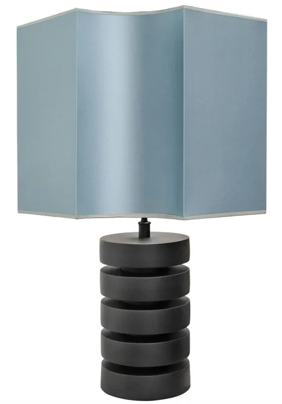 Sichere Zahlung Casa Padrino lampe de table de luxe noir mat / turquoise 55 x H. 78 cm - qualité luxe