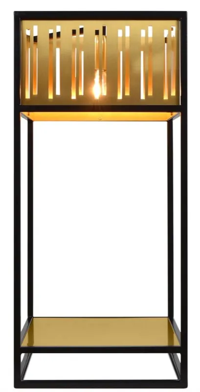 Casa Padrino lampe de table de luxe avec cadre laqué noir - collection hôtel Zertifiziert