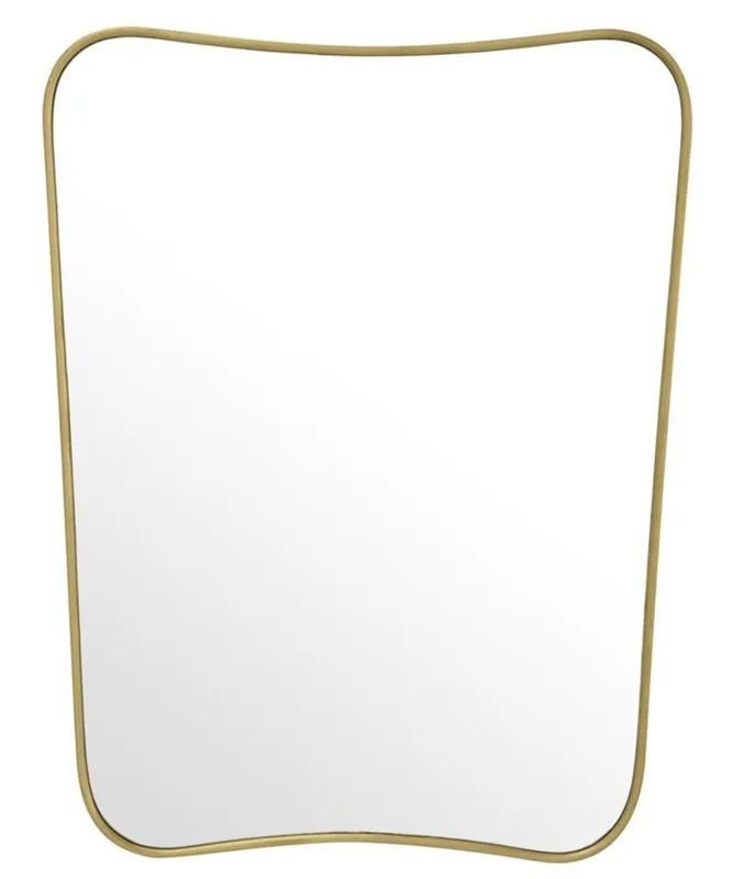 Casa Padrino miroir de luxe en laiton 59 x H. 76,5 cm - miroir mural design Versand Am Gleichen Tag