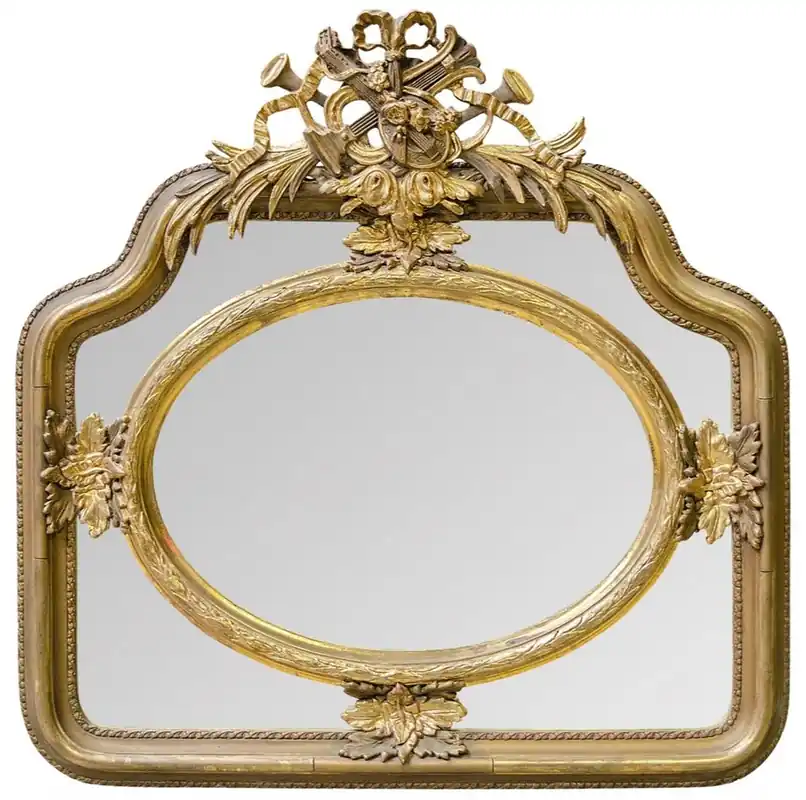Casa Padrino Miroir Mural Baroque Or 107 x H. 107 cm - Précieux et Somptueux Top-Preis