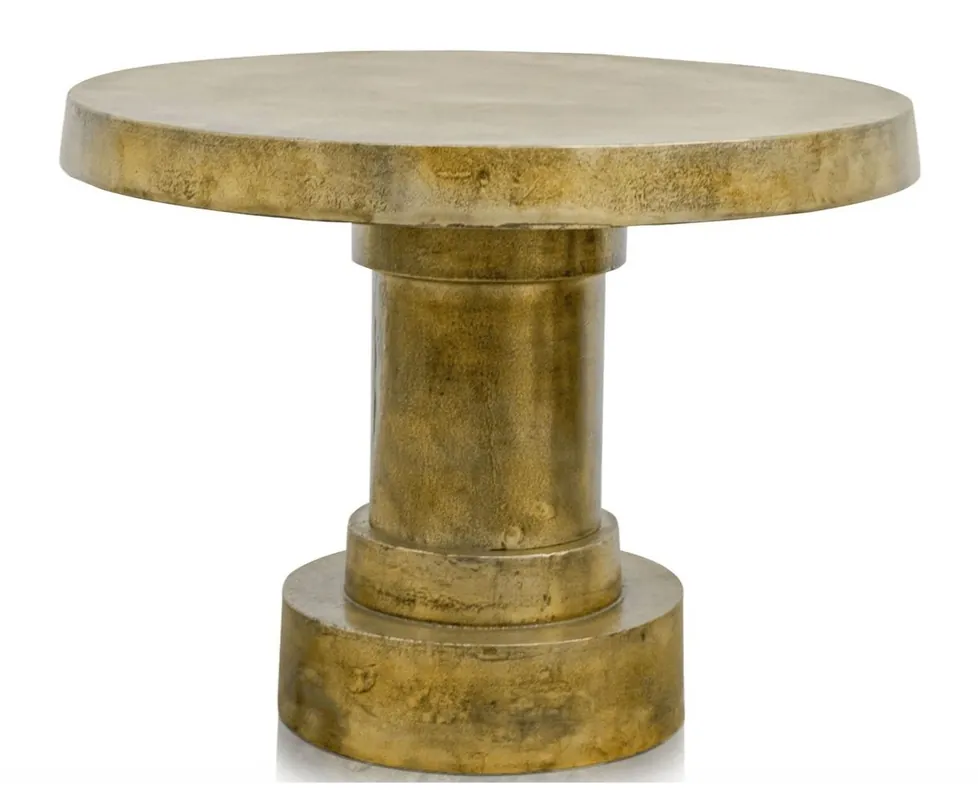 Solange Der Vorrat Reicht Casa Padrino table d'appoint en antique or 60 x H. 45 cm - table de salon