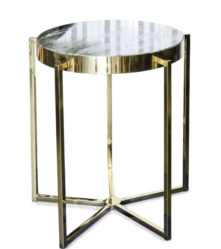Solange Der Vorrat Reicht Casa Padrino table d'appoint de luxe or 65 x H. 67 cm - Mobilier d'hôtel