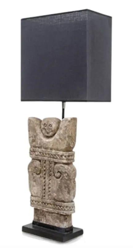 Bestseller Casa Padrino lampe de table de luxe avec abat-jour bleu foncé 30 x 15 x H. 78 cm - Edition Limitée